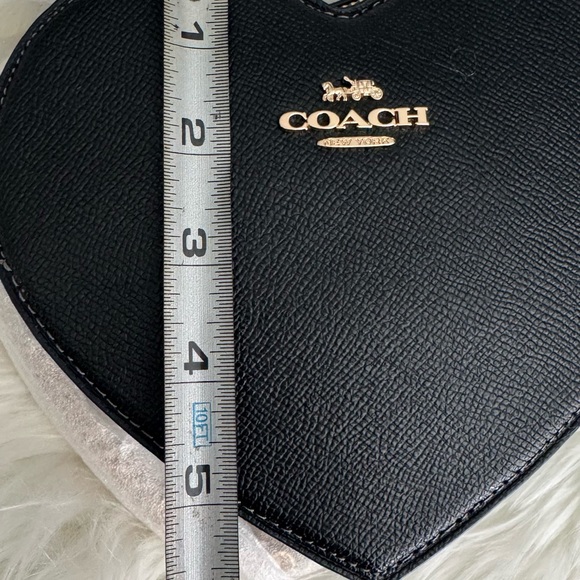 Coach Heart-Shaped Black Crossbody Bag - Picture 10 of 12